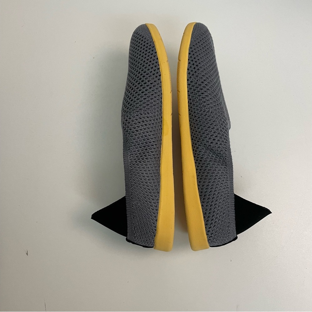 Mahabis Flats Breathe Slipper Perforated Convertible Lightweight Grey Yellow - Picture 5 of 7